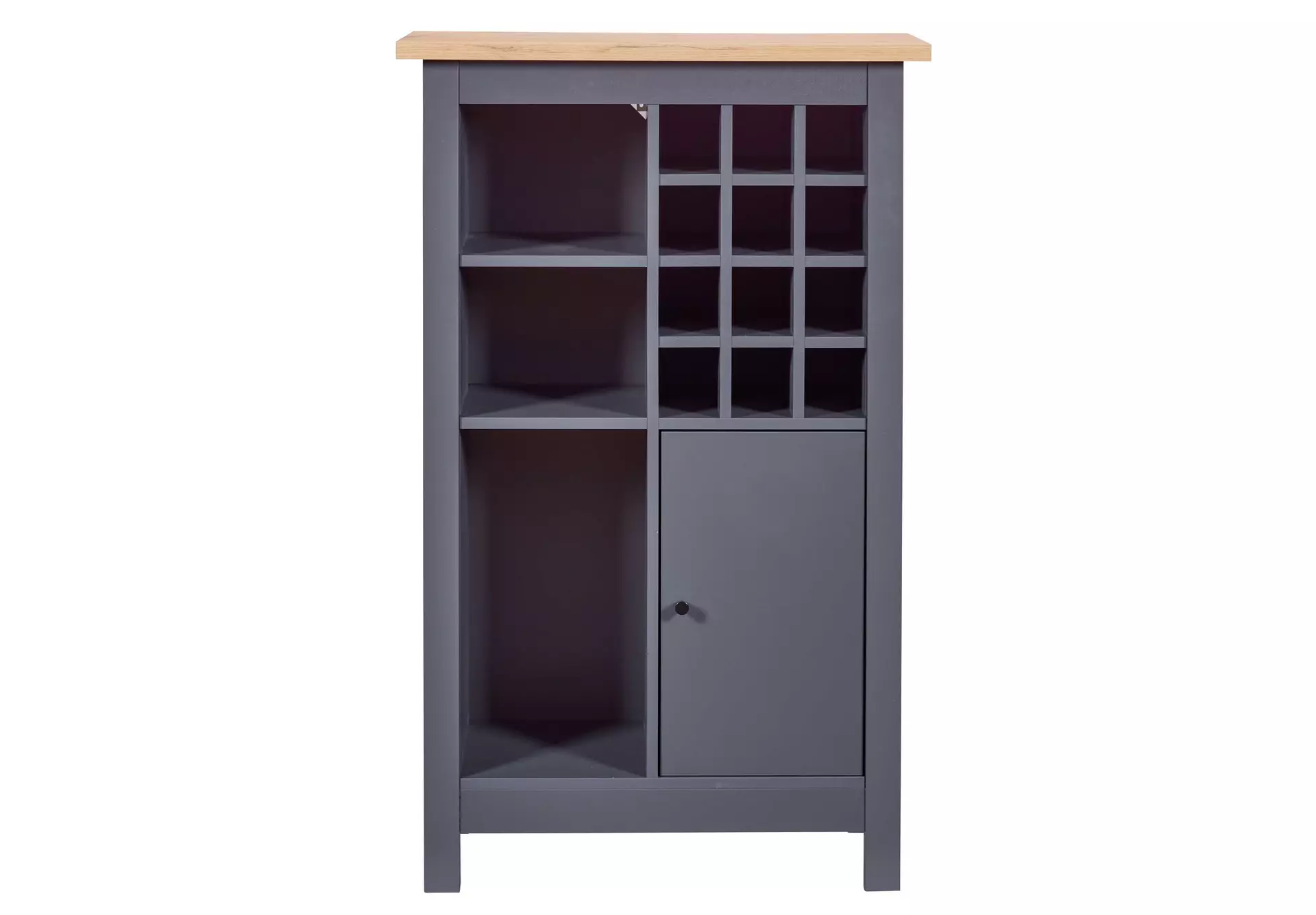 Weinregal Weinschrank Nellina Inter Link Holzwerkstoff 76 x 124 x 76 cm