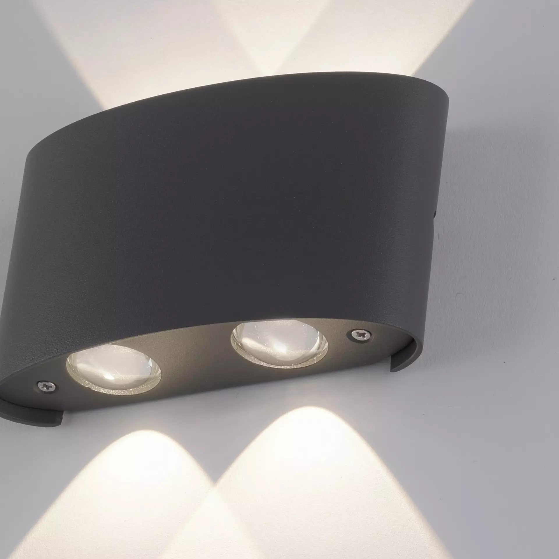 Wand-Aussenleuchte LED schwarz | Inhofer Möbel