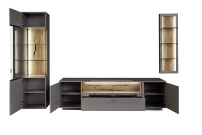 5. Bild von Wohnwand MCA furniture Holzwerkstoff grau