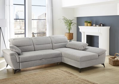 Bild von Polstergarnitur Polyester grau CELECT