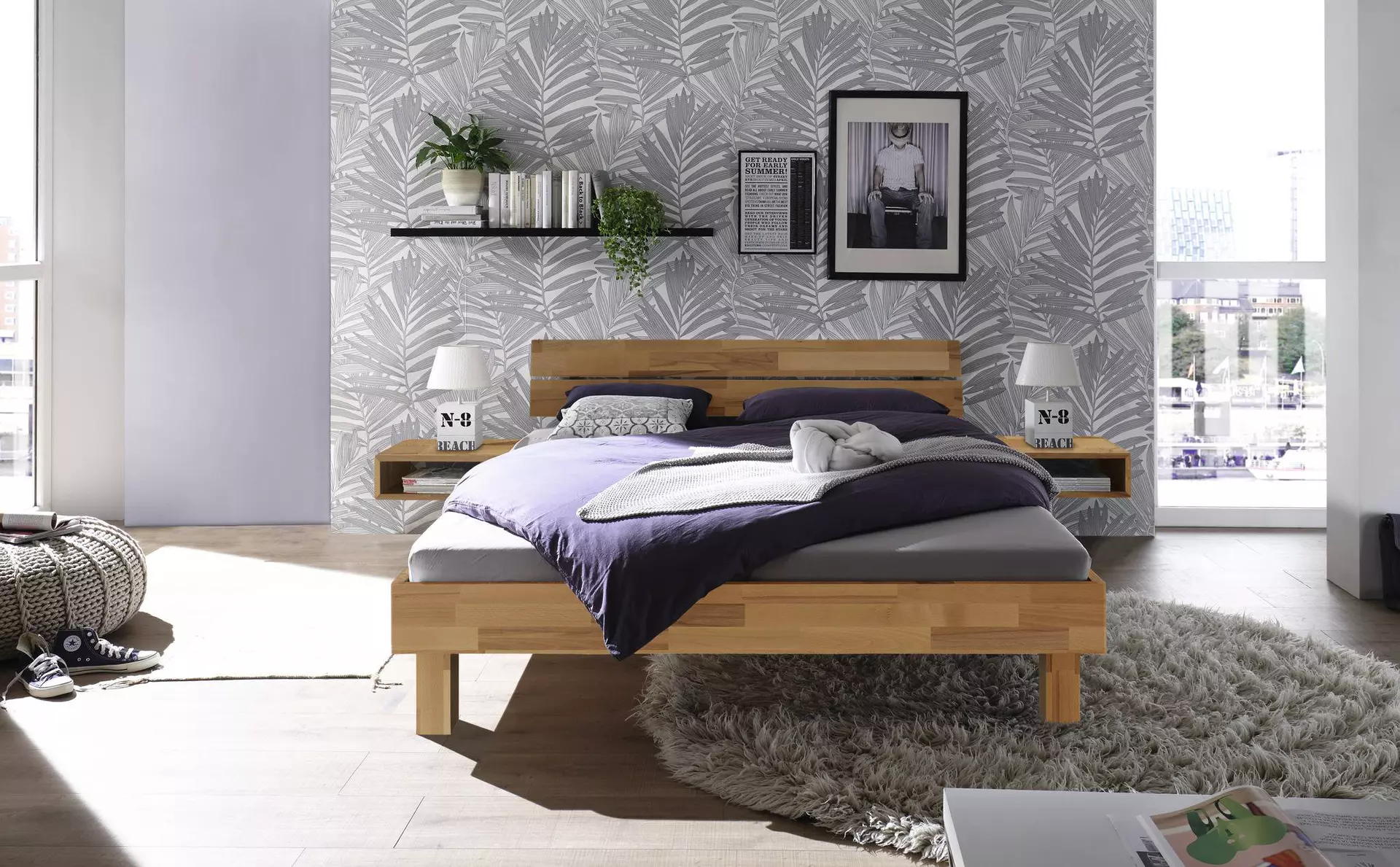 Bett PRATO Hasena Holz 166 x 76 x 214 cm