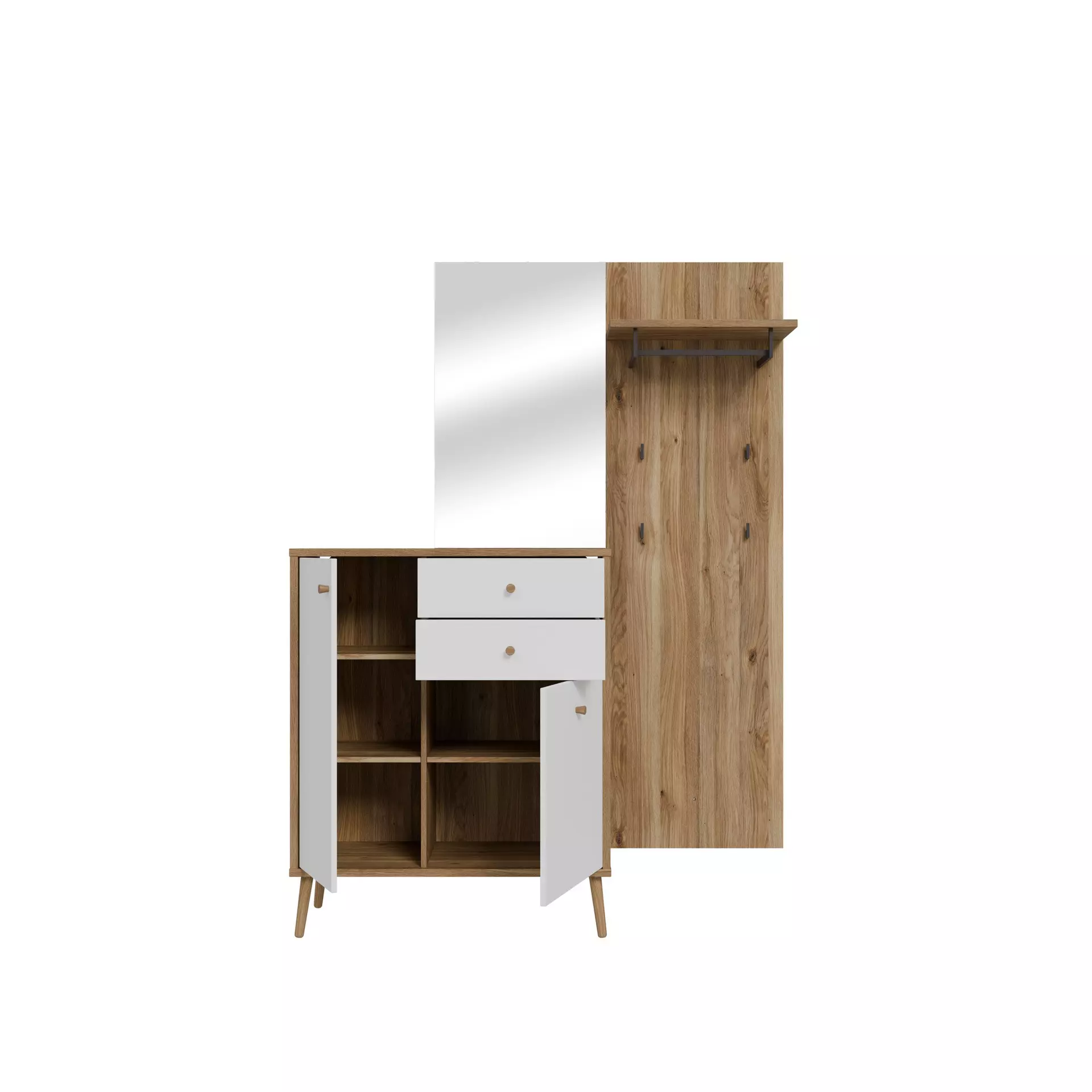 Garderobe WHENUA Forte Holzwerkstoff 41 x 195 x 143 cm