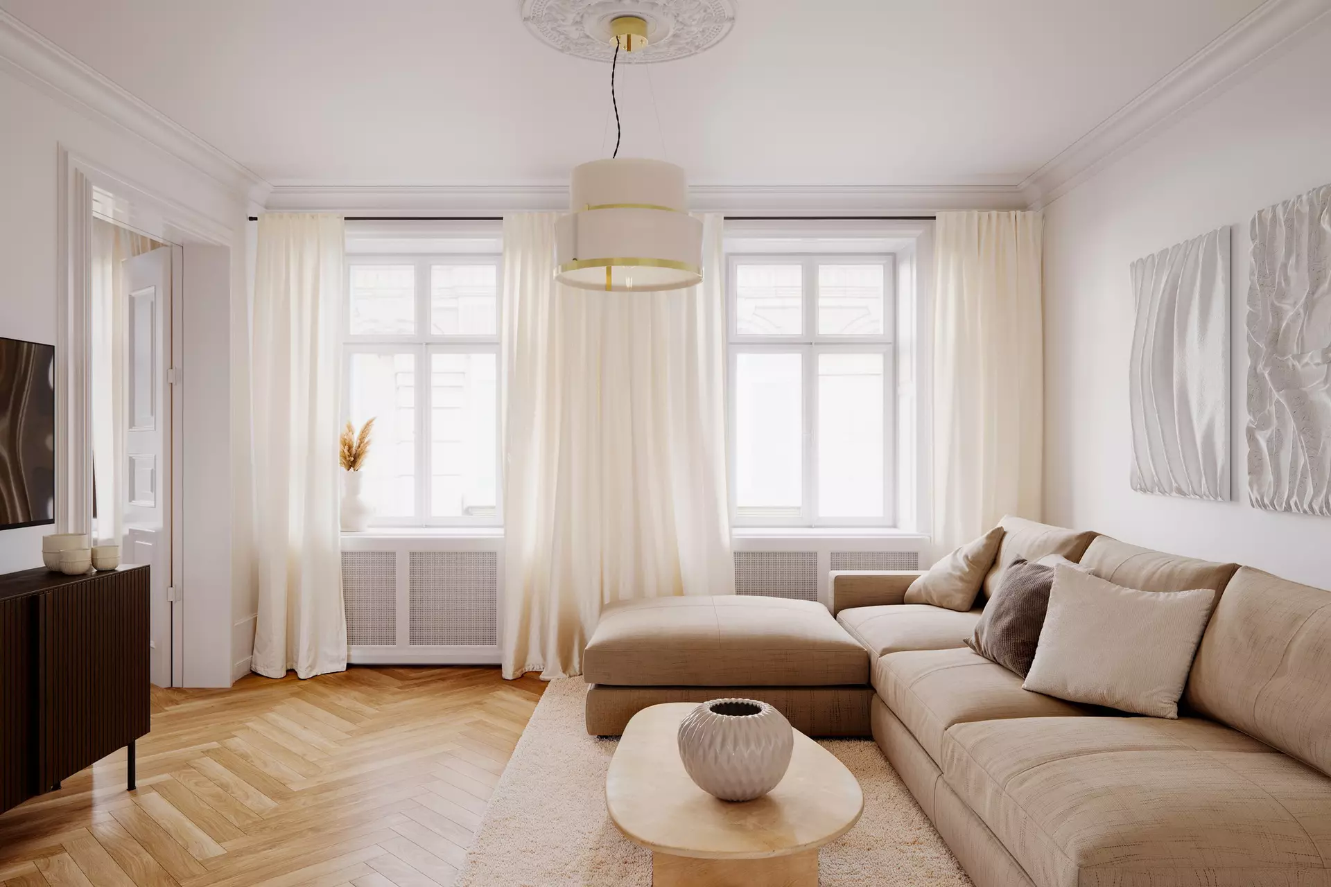 Hängeleuchte MARCEL BY RYDENS Metall 50 x 35 x 50 cm