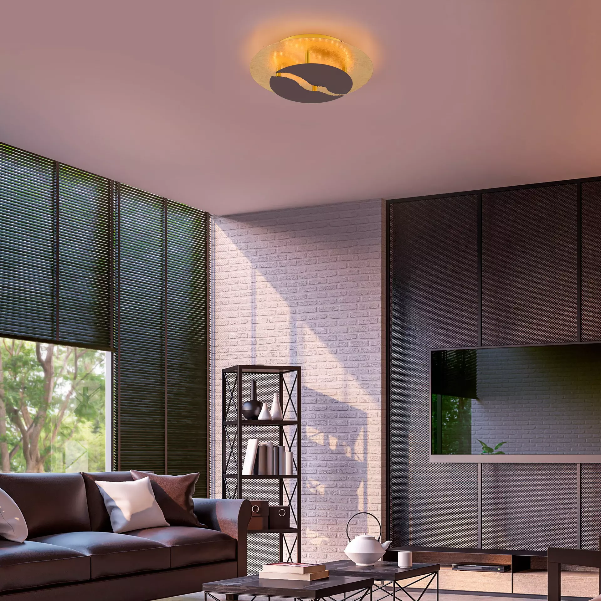 Deckenleuchte NEVIS Paul Neuhaus Metall 30 x 8 x 30 cm