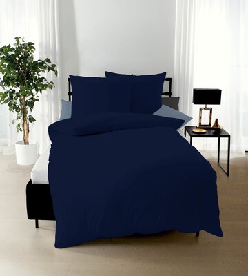 Bild von Satin-Bettwäsche Kaeppel Blau