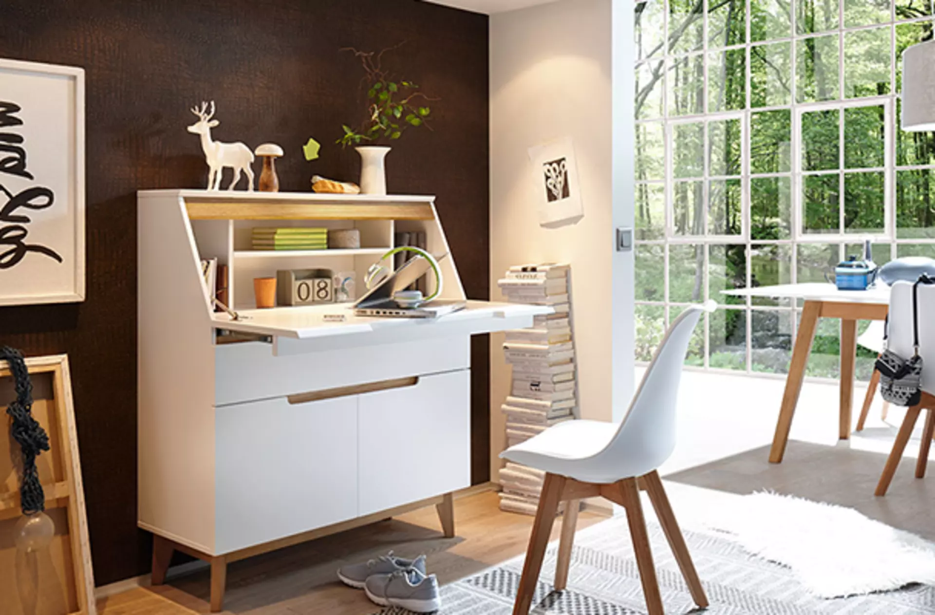 Heimbüro im Skandinavischen Stil eingerichtet von Möbel Inhofer