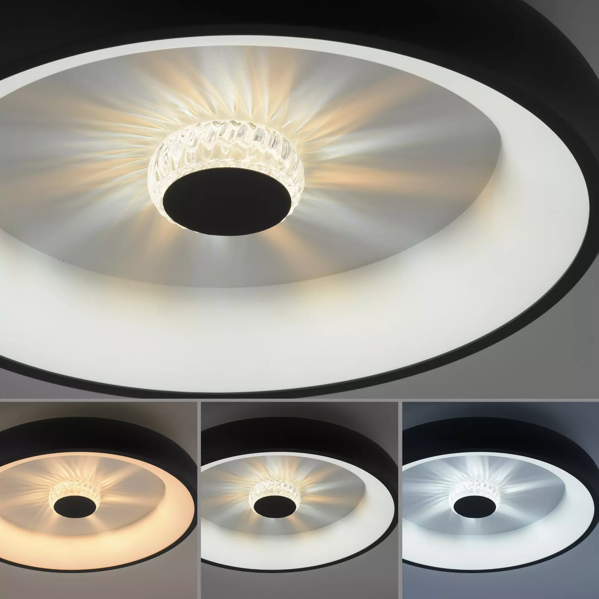 Deckenleuchte VERTIGO JUST LIGHT Metall 45 x 9 x 45 cm