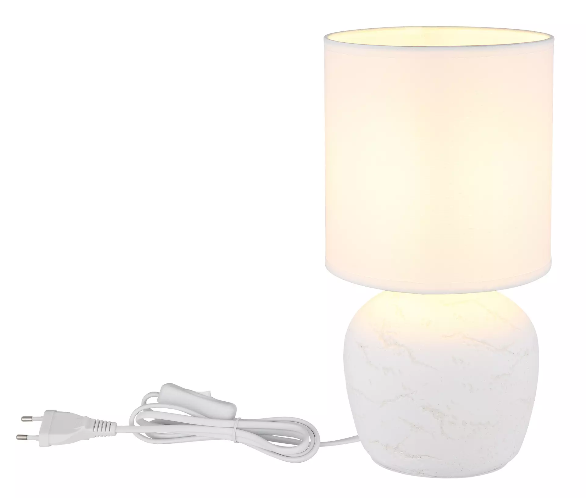 Tischleuchte MARBLE Globo Textil 16 x 31 x 16 cm