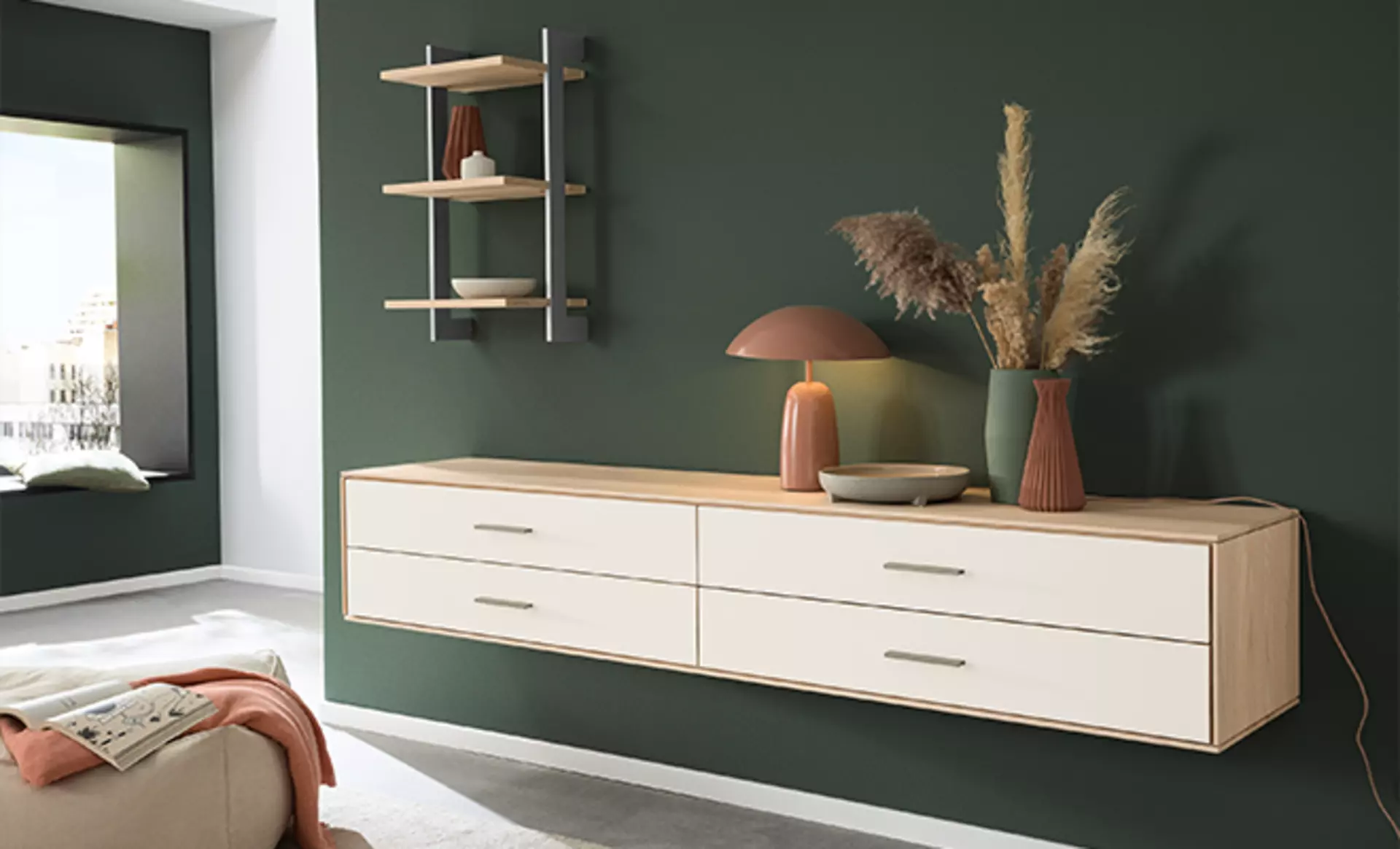 Schwebendes Sideboard von Thielemeyer aus der Kollektion Mira