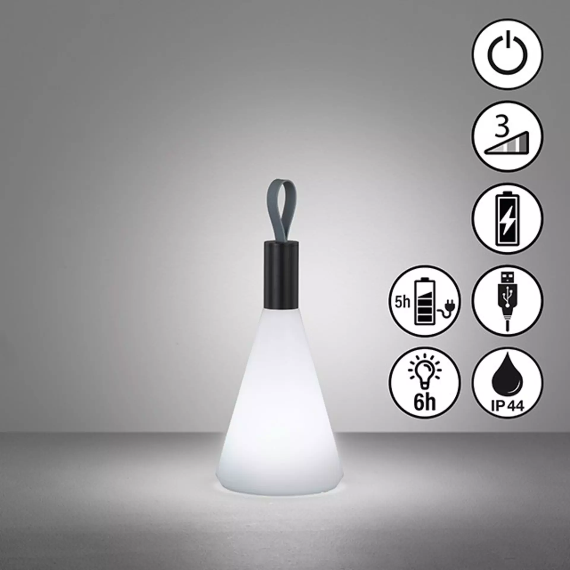 Tischleuchte Prian FHLighting Kunststoff 13 x 31 x 13 cm