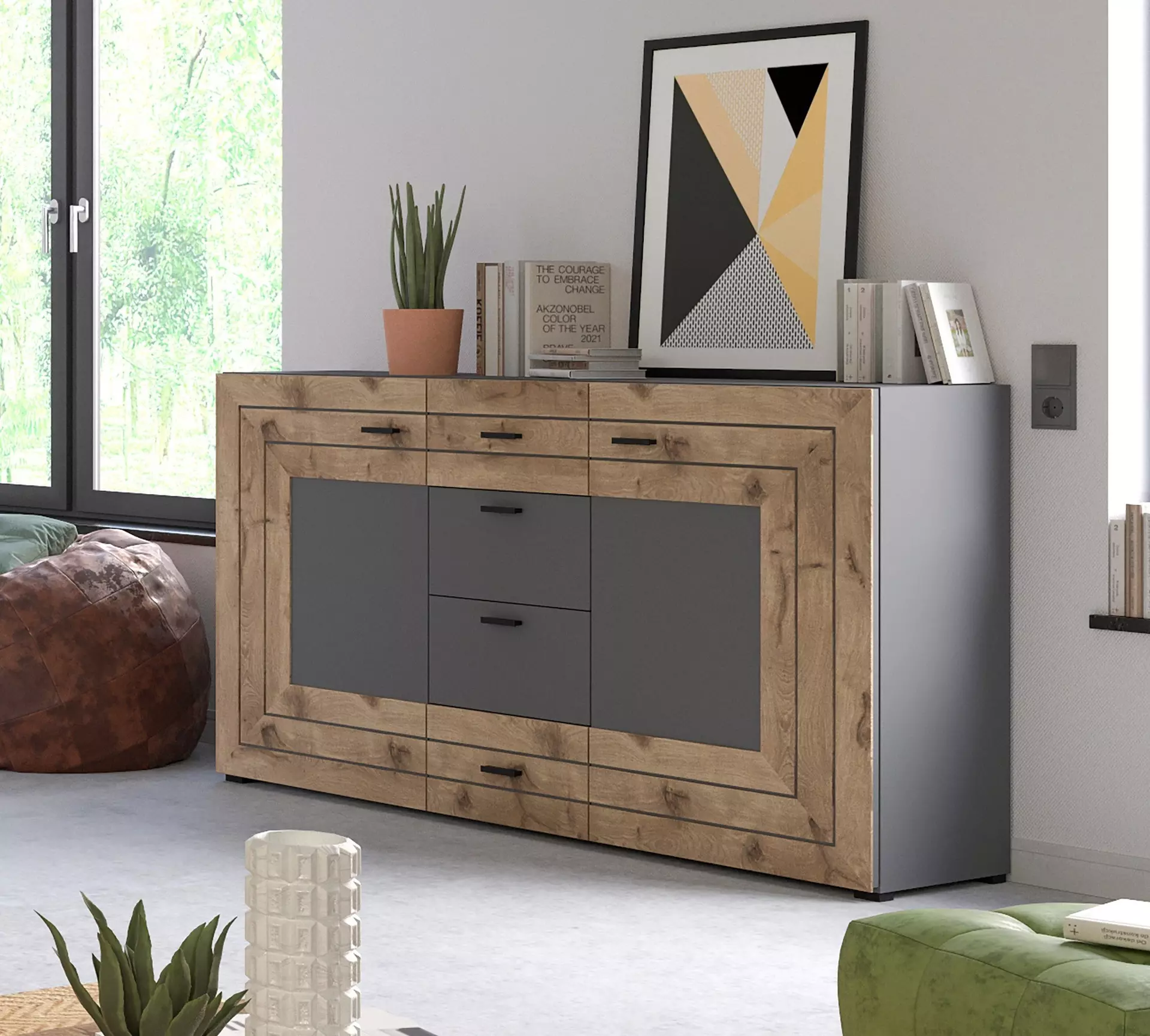 Sideboard Freno CELECT Holzwerkstoff 40 x 90 x 160 cm