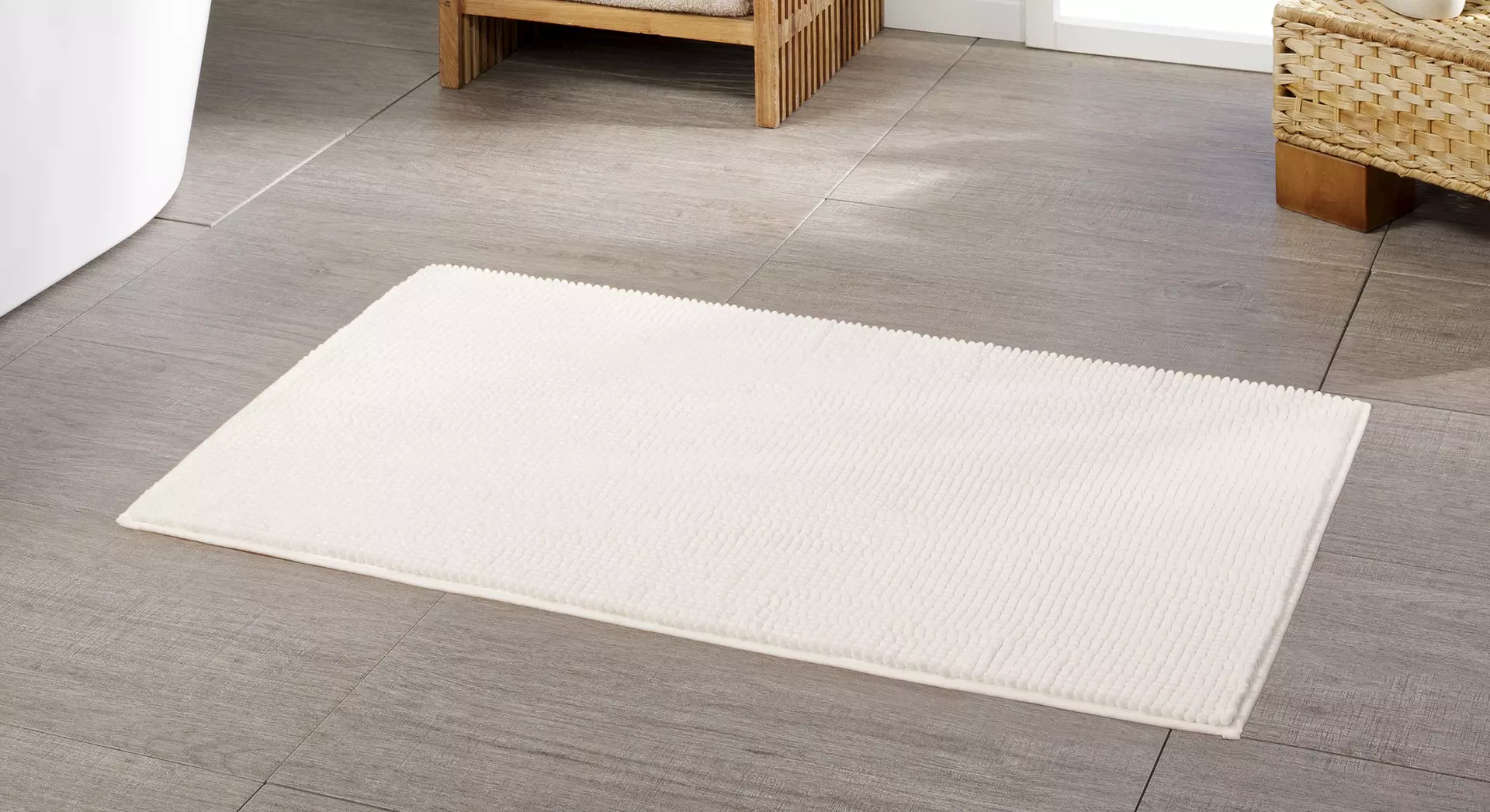 Badteppich Chenille Ambiente Trendlife Textil 50 x 70 cm