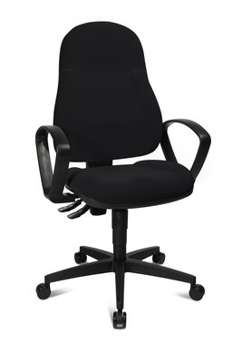 Bild von Büro-Drehstuhl Kunststoff schwarz Topstar