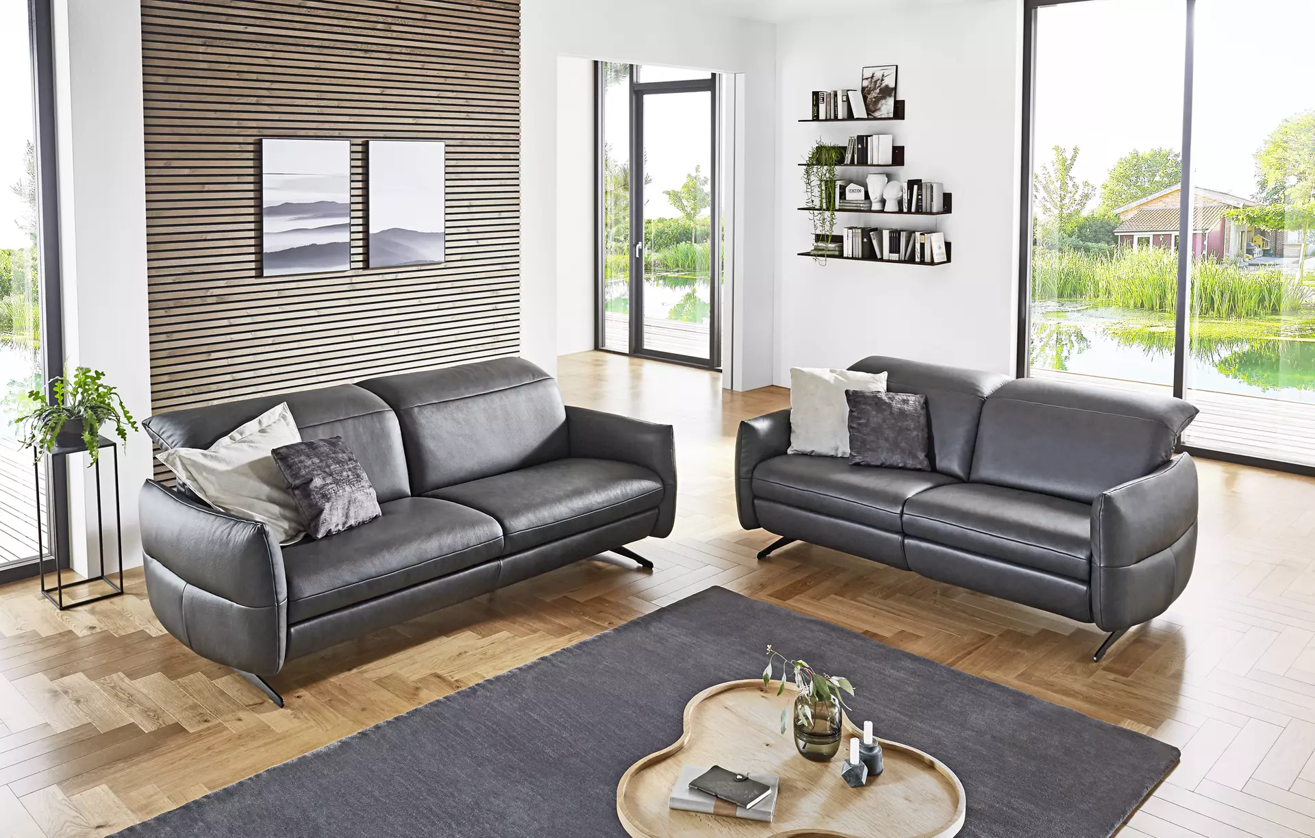 Sofa 2-Sitzer Mondo Felini 2177 MONDO Leder 110 x 84 x 201 cm