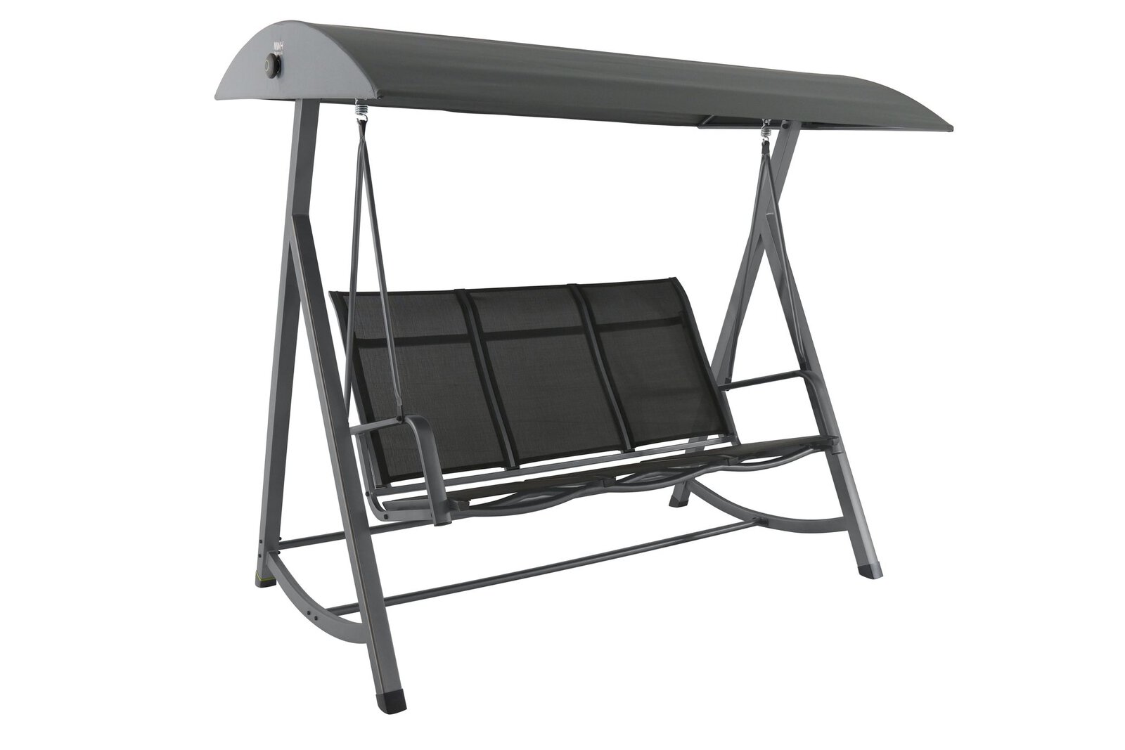 Hollywoodschaukel Outdoor Metall, Textil eisengrau ca. 180 cm x 125 cm