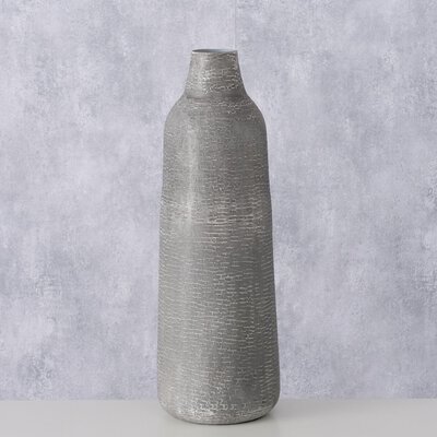 Bild von Vase Metall grau