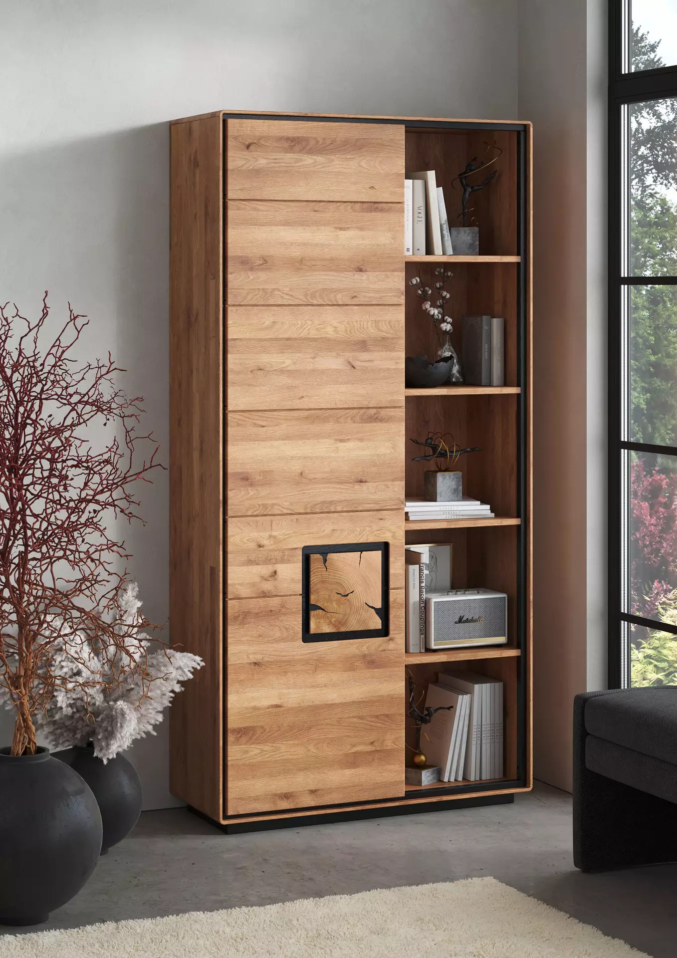 Bücherregal WZ-0625 GK Möbel Holz 40 x 203 x 100 cm