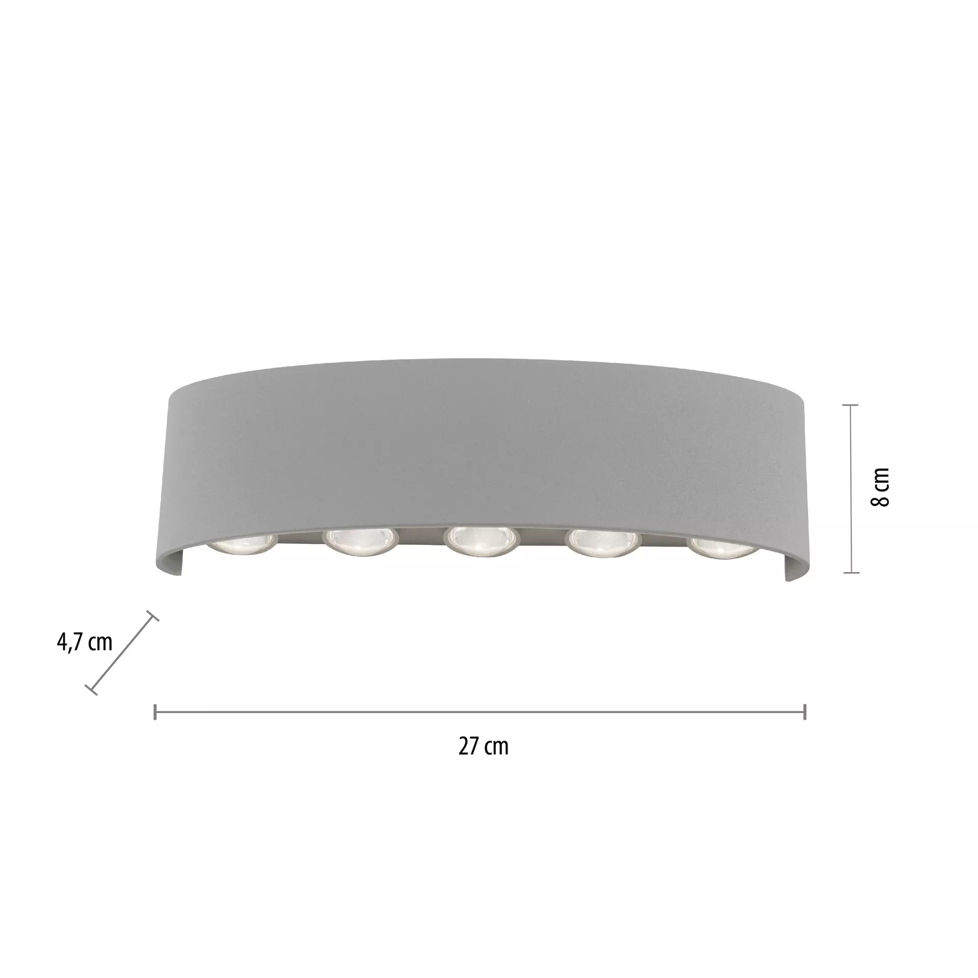 Wand-Aussenleuchte CARLO Paul Neuhaus Metall 4 x 8 x 27 cm