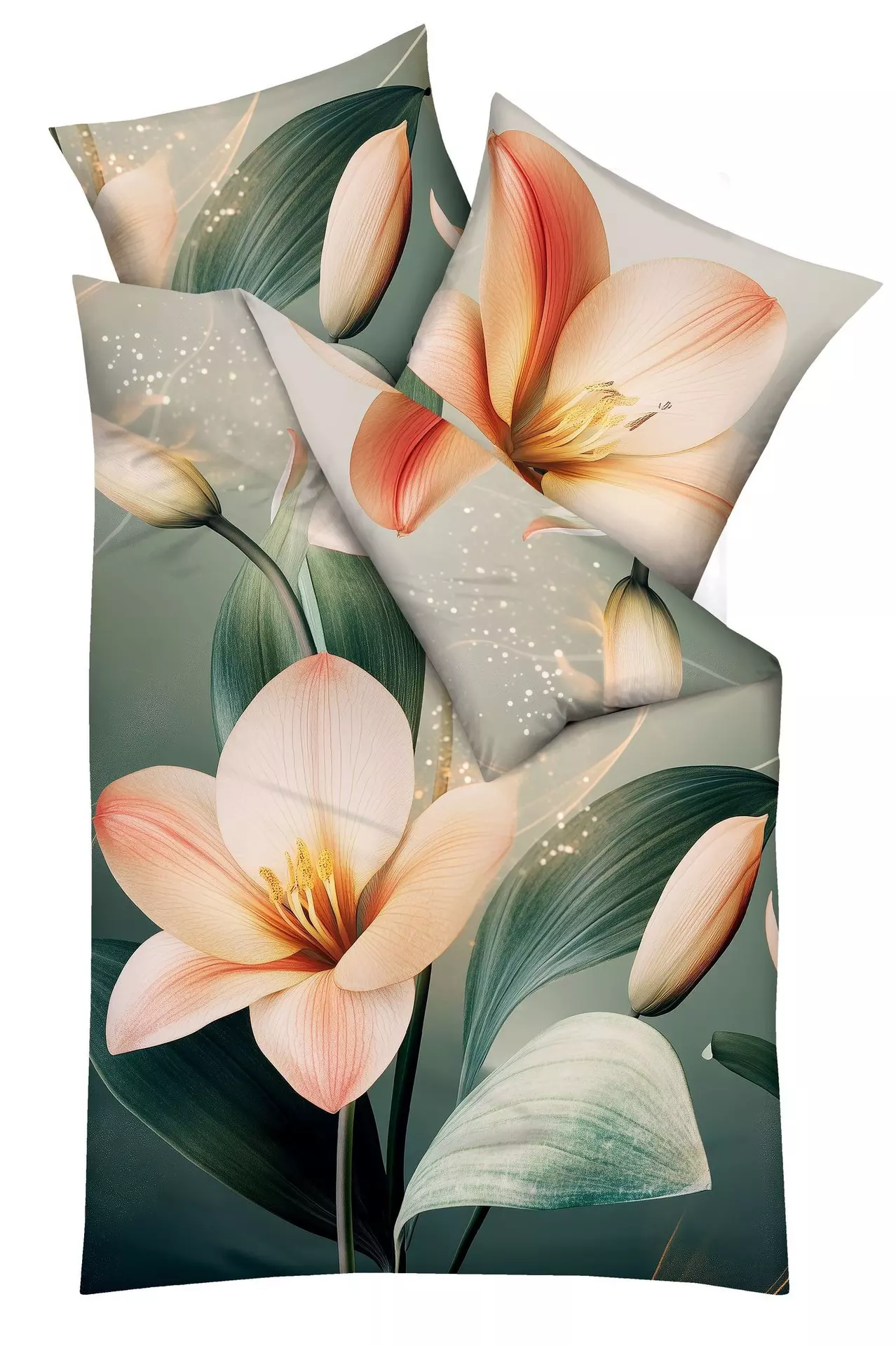 Satin-Bettwäsche Magic Dust - Designer Digital Kaeppel Textil 135 x 200 cm