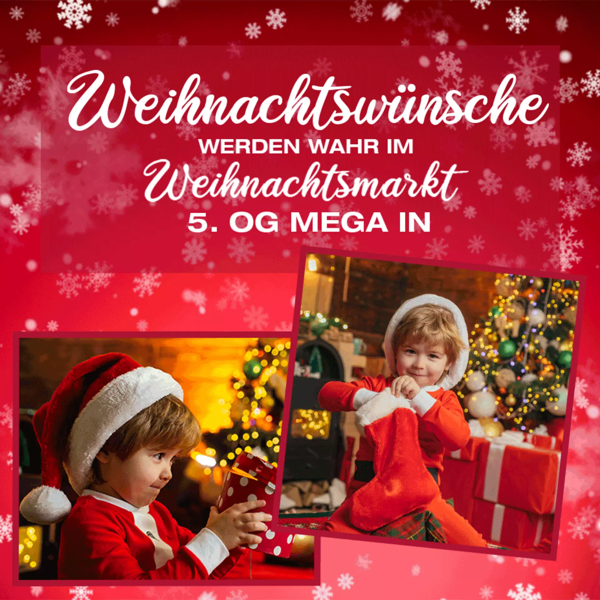 Weihnachtswünsche werden wahr! Jetzt den Möbel Inhofer Indoor Weihnachtsmarkt besuchen!