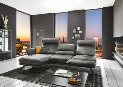 2. Bild von Sofa Polyester grau Hukla