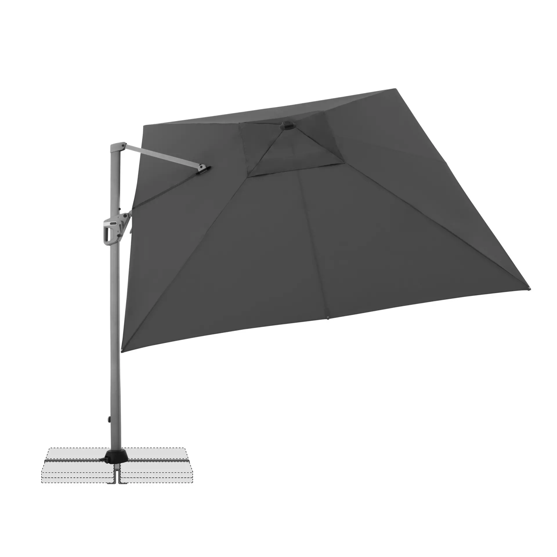 Sonnenschirm Active NEO Side Doppler Textil 350 x 265 x 260 cm