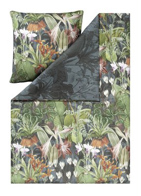 Bild von Satin-Bettwäsche Estella grün
