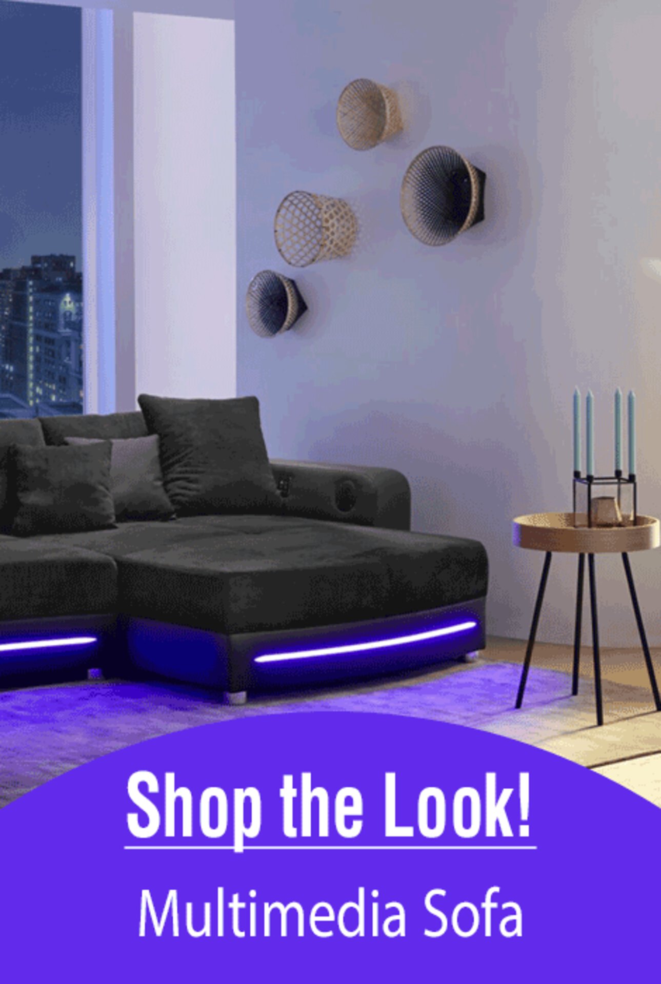 Zum Shop-the-Look Multimedia-Sofa - inspirierende Einrichtungsidee von Möbel Inhofer