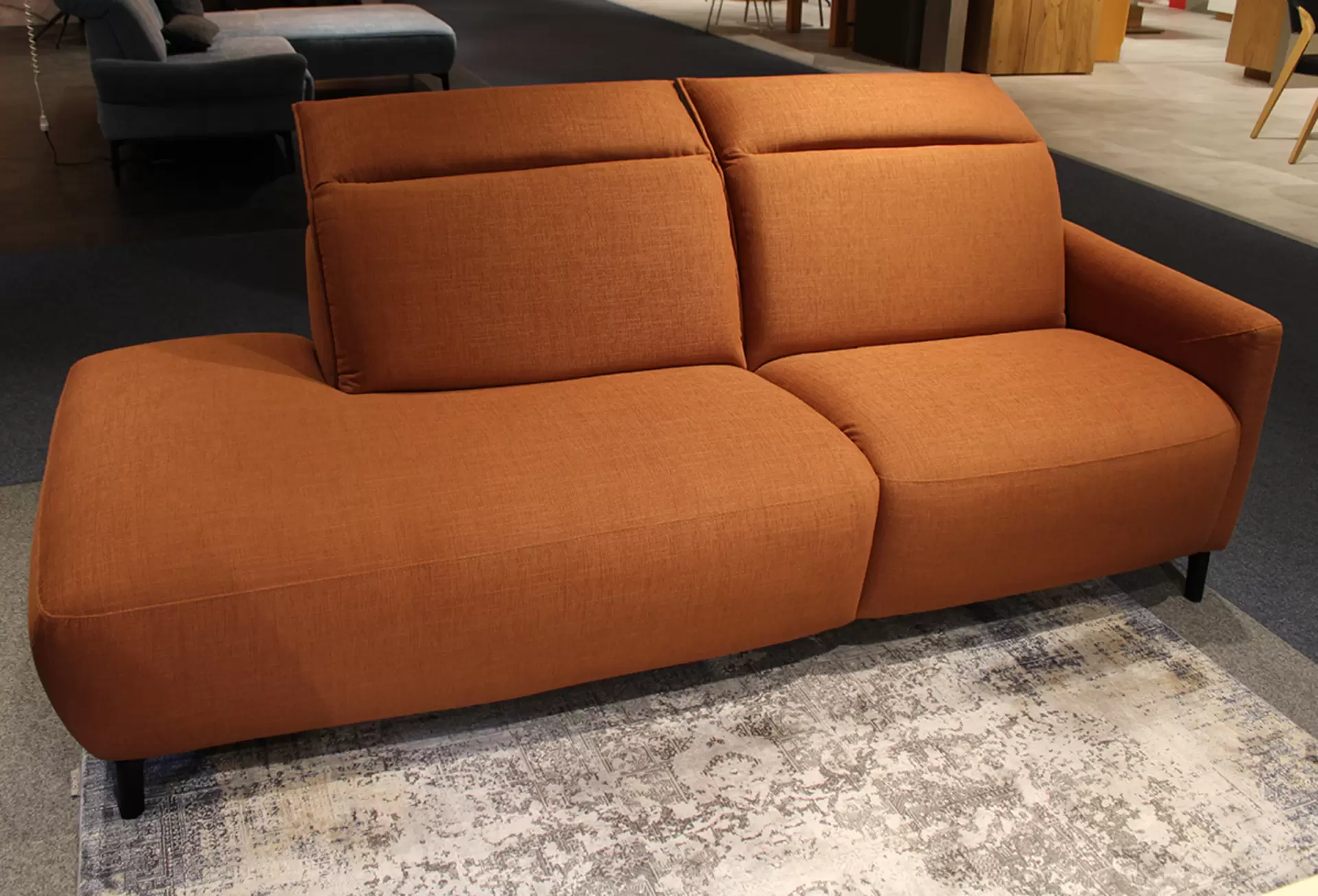 Sofa ENSEMBLE SALLIN Stoff orange
