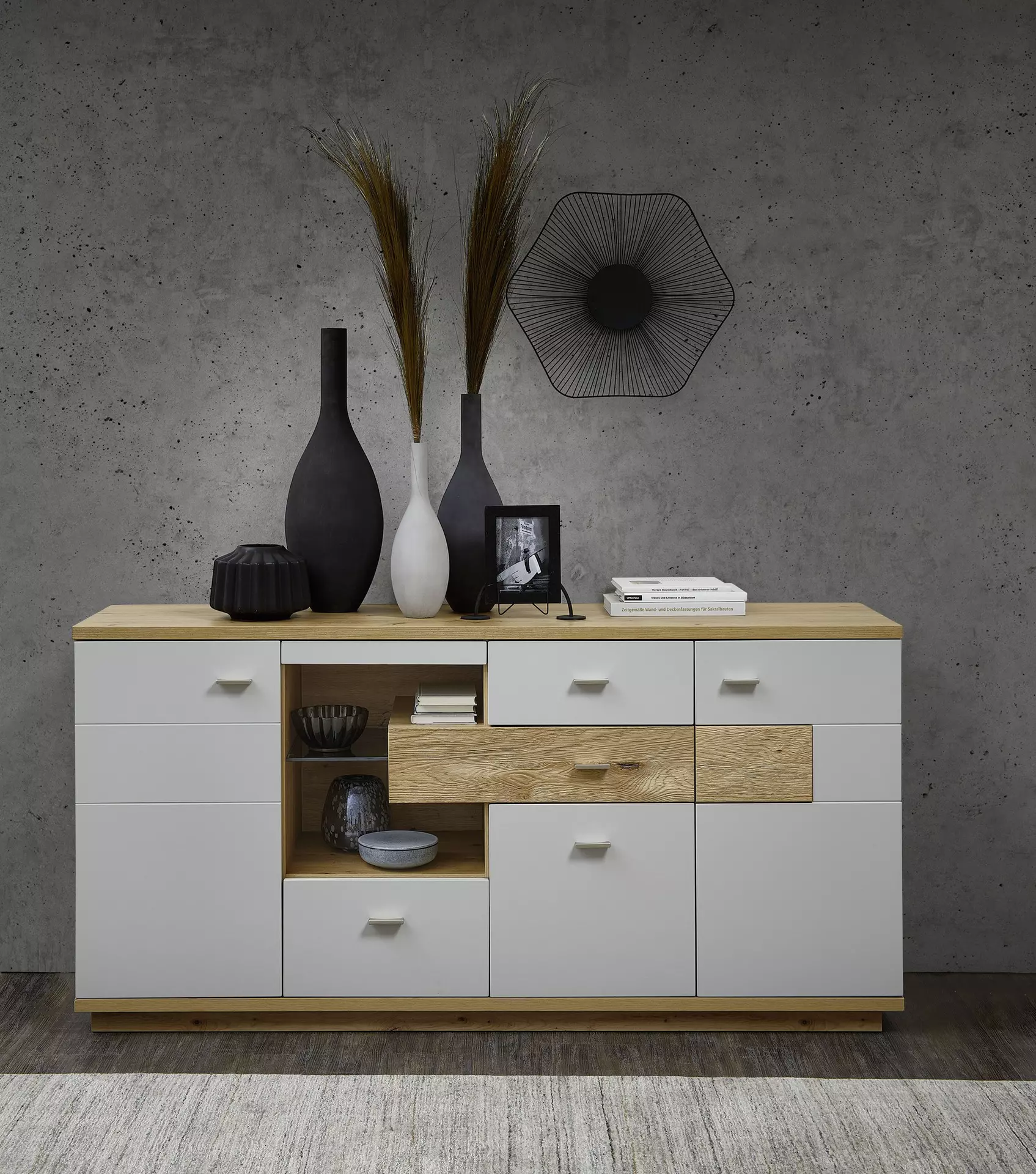 Sideboard VAN COUVER Wohn-Concept Metall 48 x 83 x 180 cm