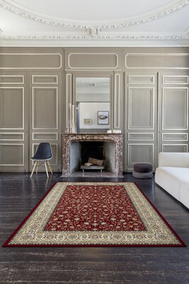 3. Bild von Maschinenwebteppich ca. 230 x 160 cm rot