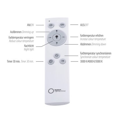 5. Bild von Deckenleuchte LED Universal-Fernbedienung weiß