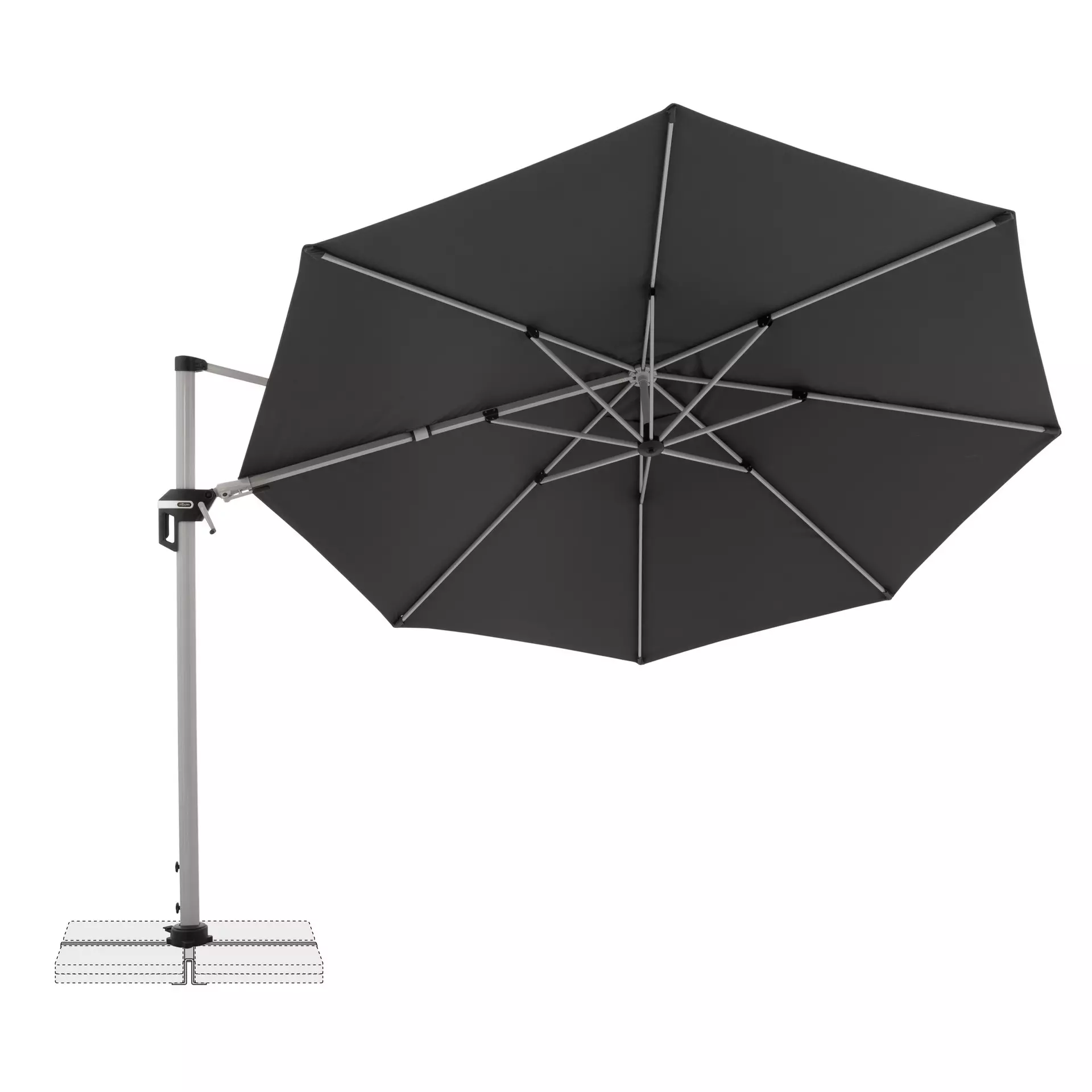 Sonnenschirm Active Doppler Textil 372 x 271 x 372 cm