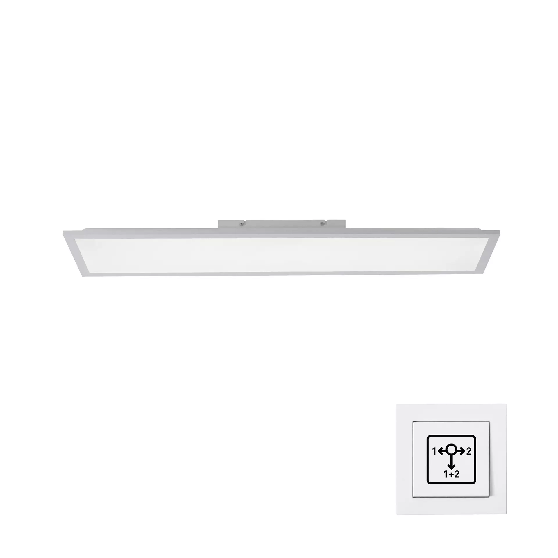 Deckenleuchte FLAT JUST LIGHT Metall 100 x 6 x 25 cm