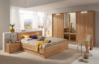 Bild von Schlafzimmer ca. 302 x 218 x 60 cm Dietz braun