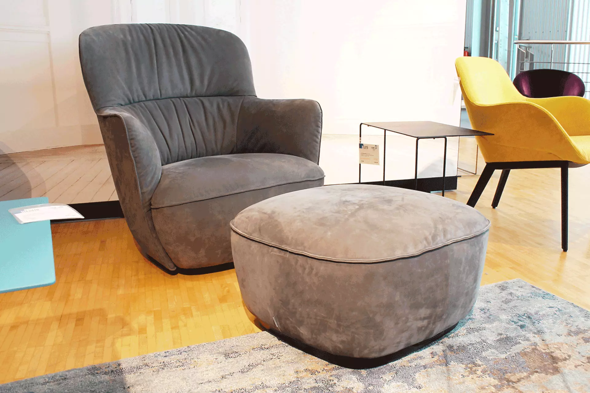 Sessel Ishino mit Hocker Walter Knoll 