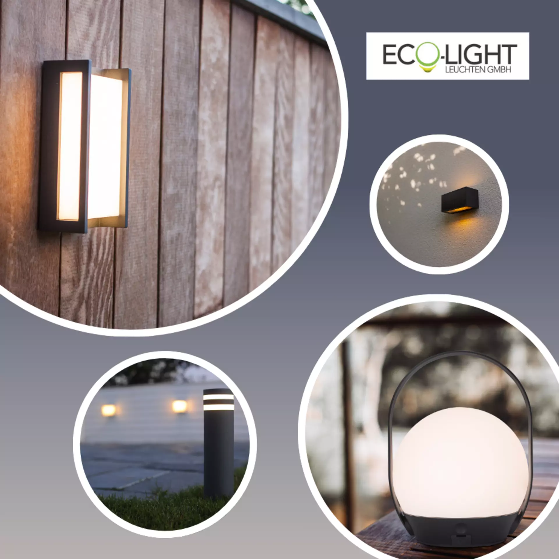 Lichter für Innen oder Draußen für jeden Haus mit Eco-Light