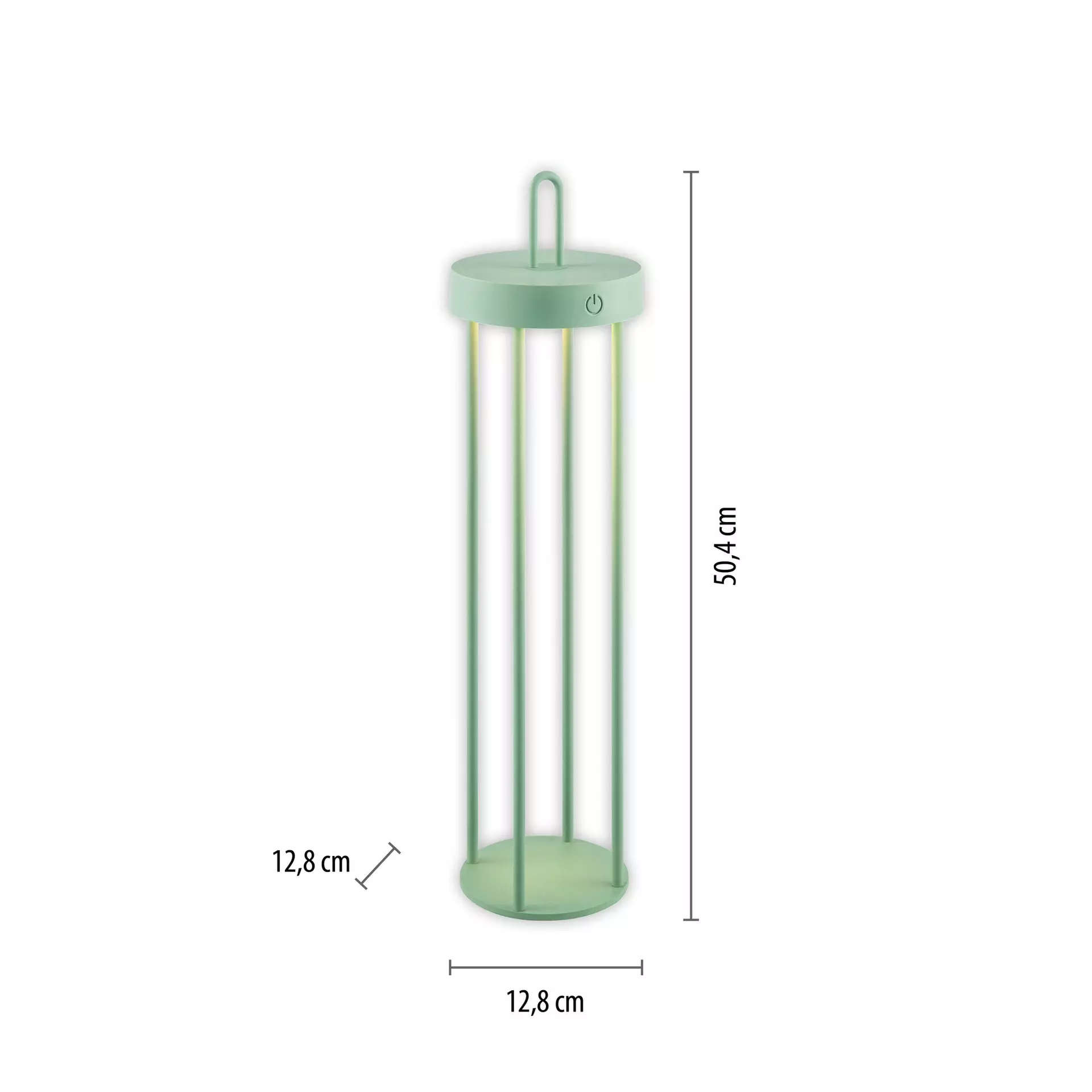Tischleuchte ANSELM JUST LIGHT Metall 12 x 50 x 12 cm