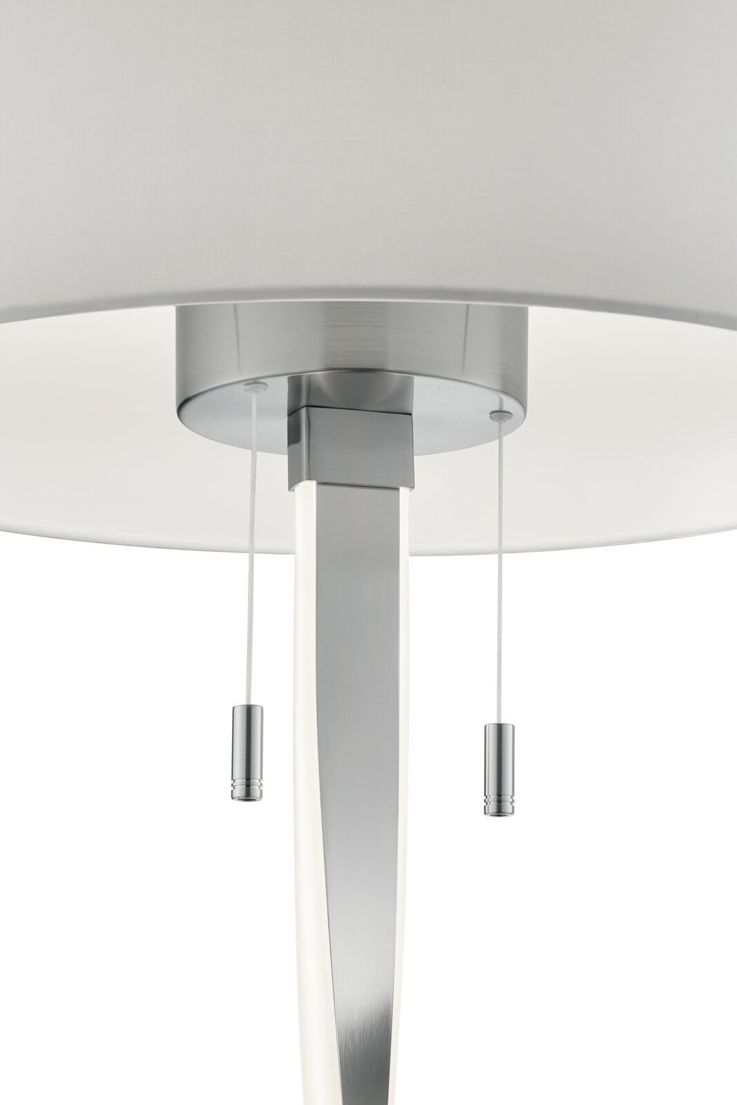 Stehleuchte Trio Leuchten Metall nickel, weiß | Möbel Inhofer