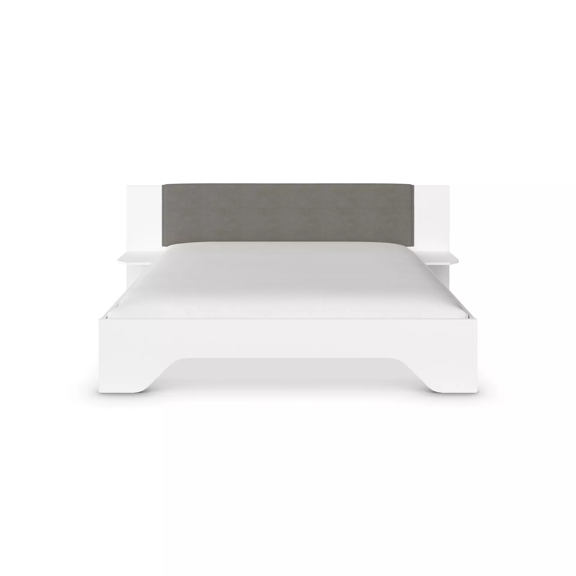 Bett VALEO rauch BLUE Textil 236 x 85 x 207 cm