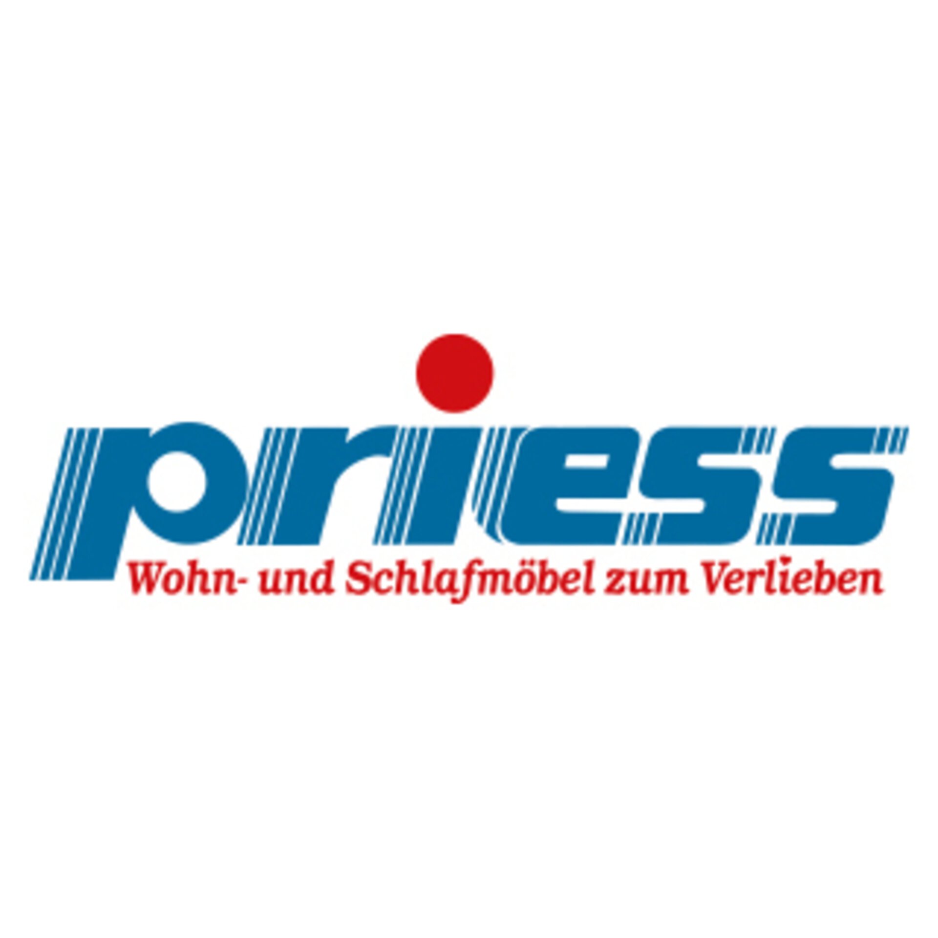 Logo "priess - Wohn- und Schlafmöbel zum Verlieben"