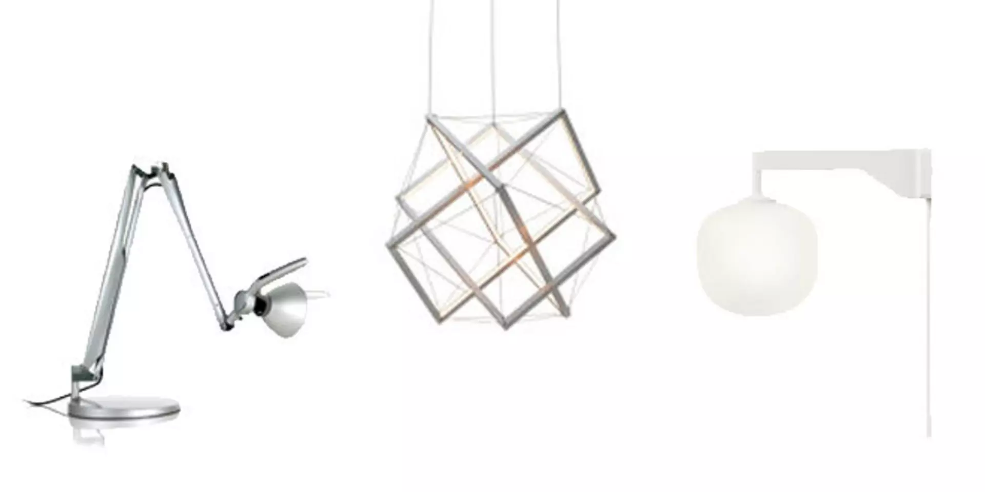 Beispiel für Designlampen - von der Tischleuchte bis zum Kronleuchter