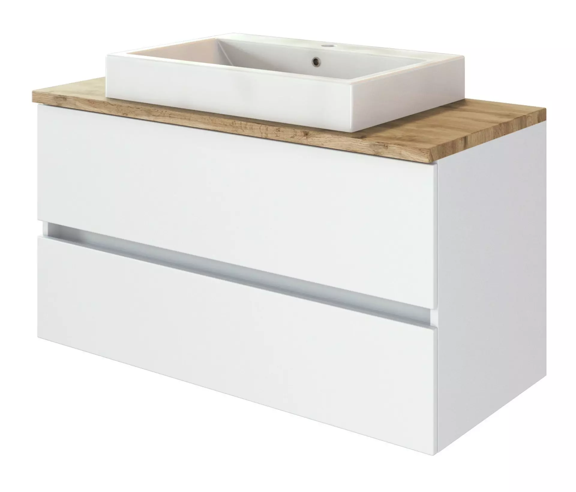 Waschtischunterschrank Pienza Coco Badwelten Holzwerkstoff 48 x 64 x 100 cm