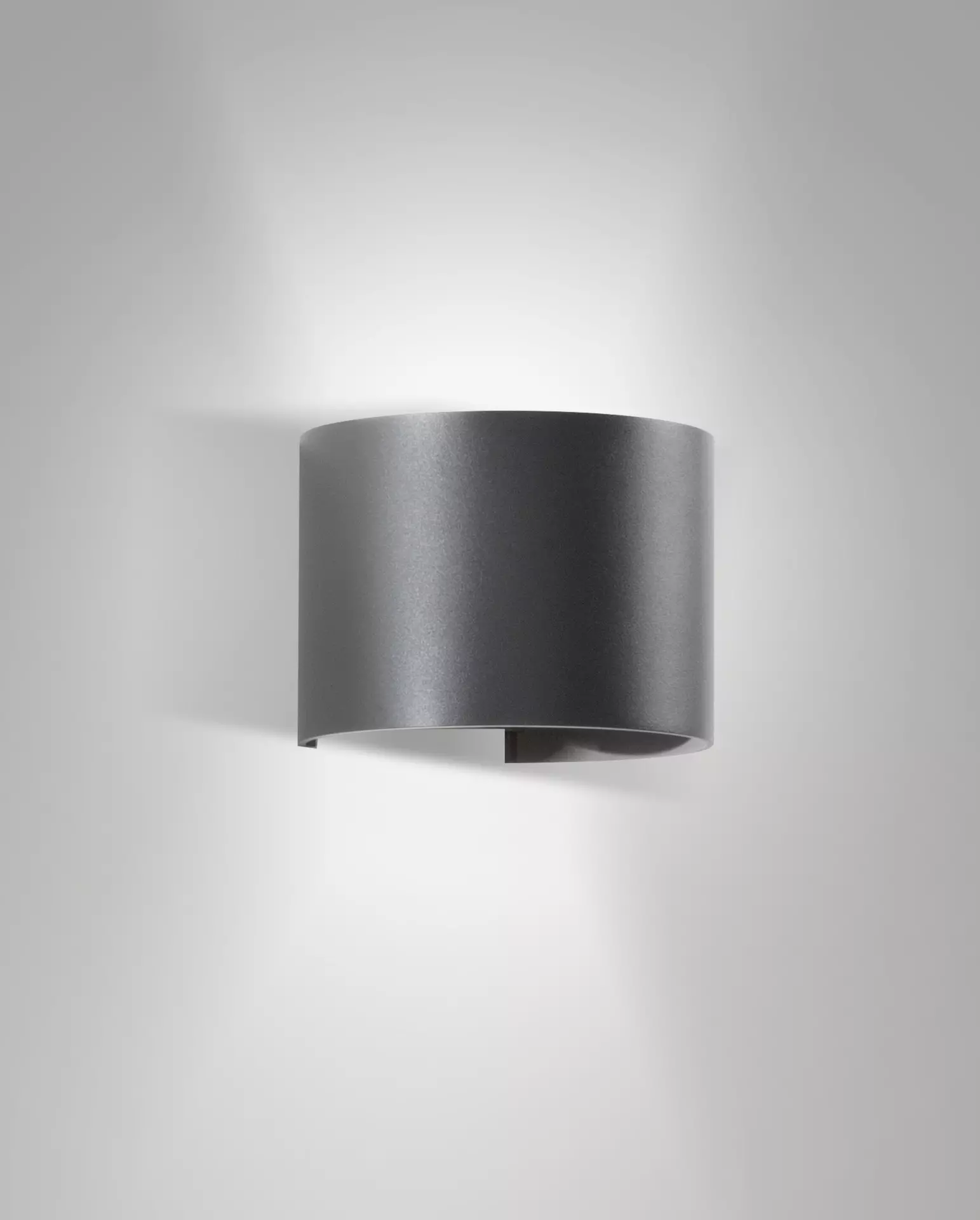 Wandleuchte CODY DARK GREY Fabas Luce Metall 13 x 10 x 11 cm