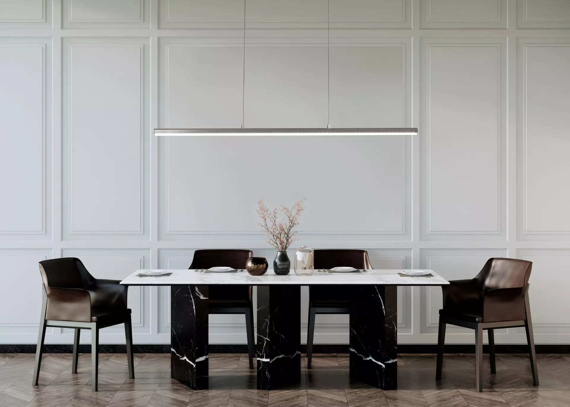 Hängeleuchte Borena Fischer-Honsel Metall 6 x 113 cm