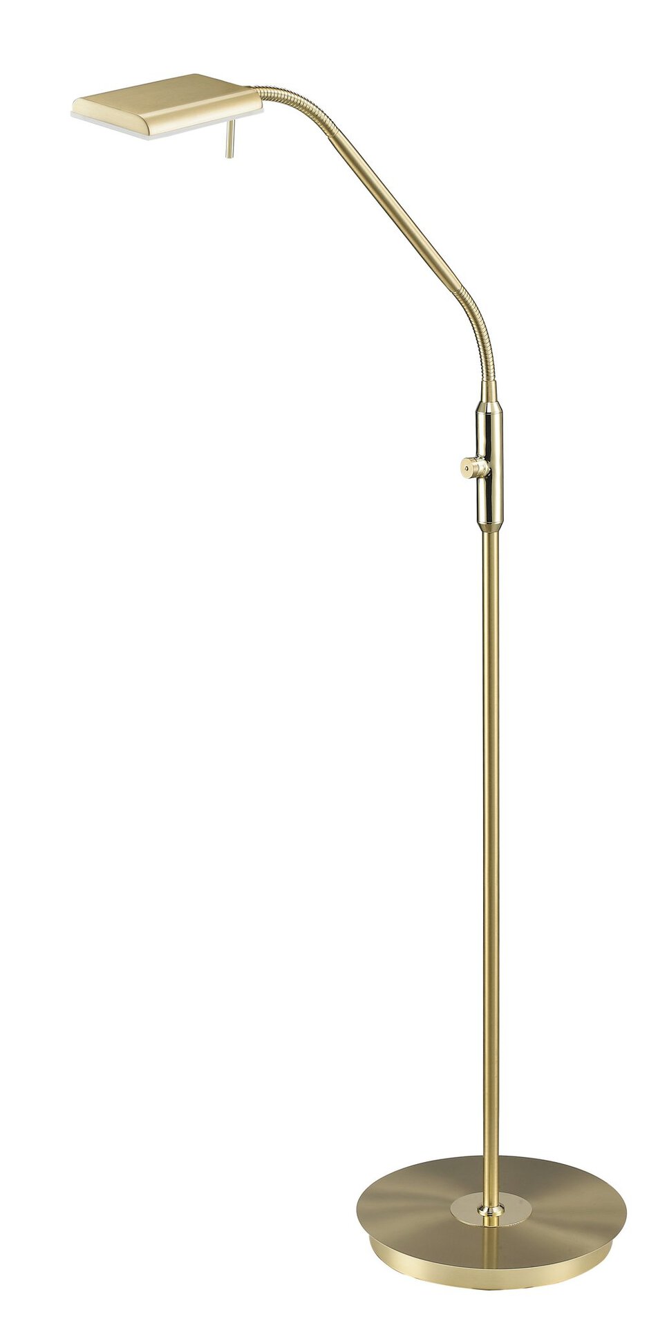 Stehleuchte Bergamo Trio Leuchten Metall gold ca. 50x135x50 cm | Möbel