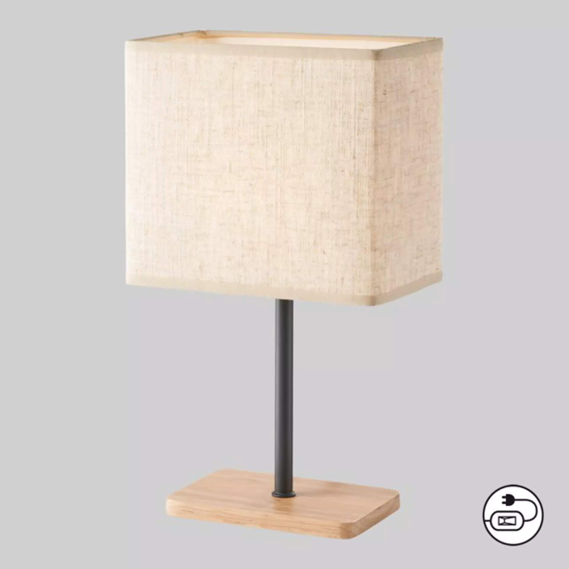 Tischleuchte BOZEN Fischer-Honsel Textil 10 x 30 x 17 cm