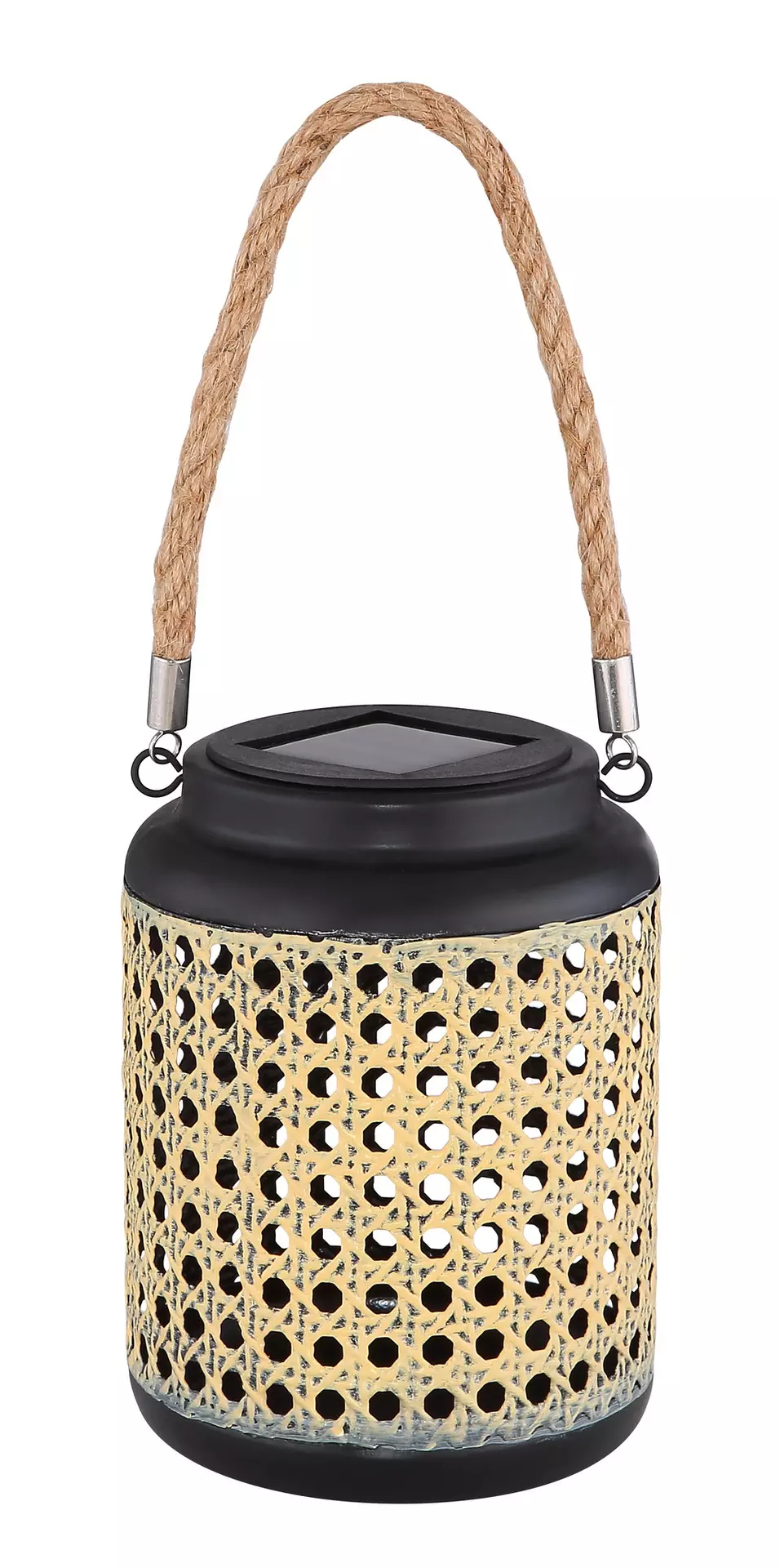 Solarleuchte Laterne Globo Naturmaterialien 12 x 30 x 12 cm