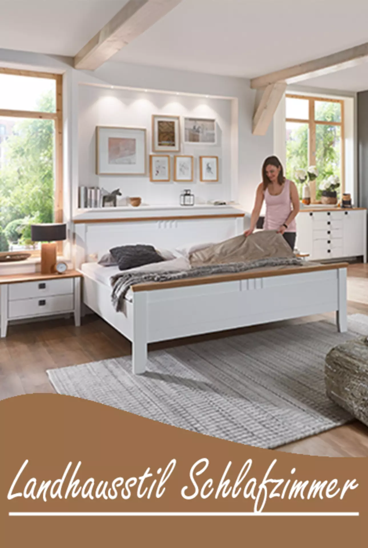 Vorschaubild zur Inspirationsseite mit dem Thema Schlafen im Landhausstil