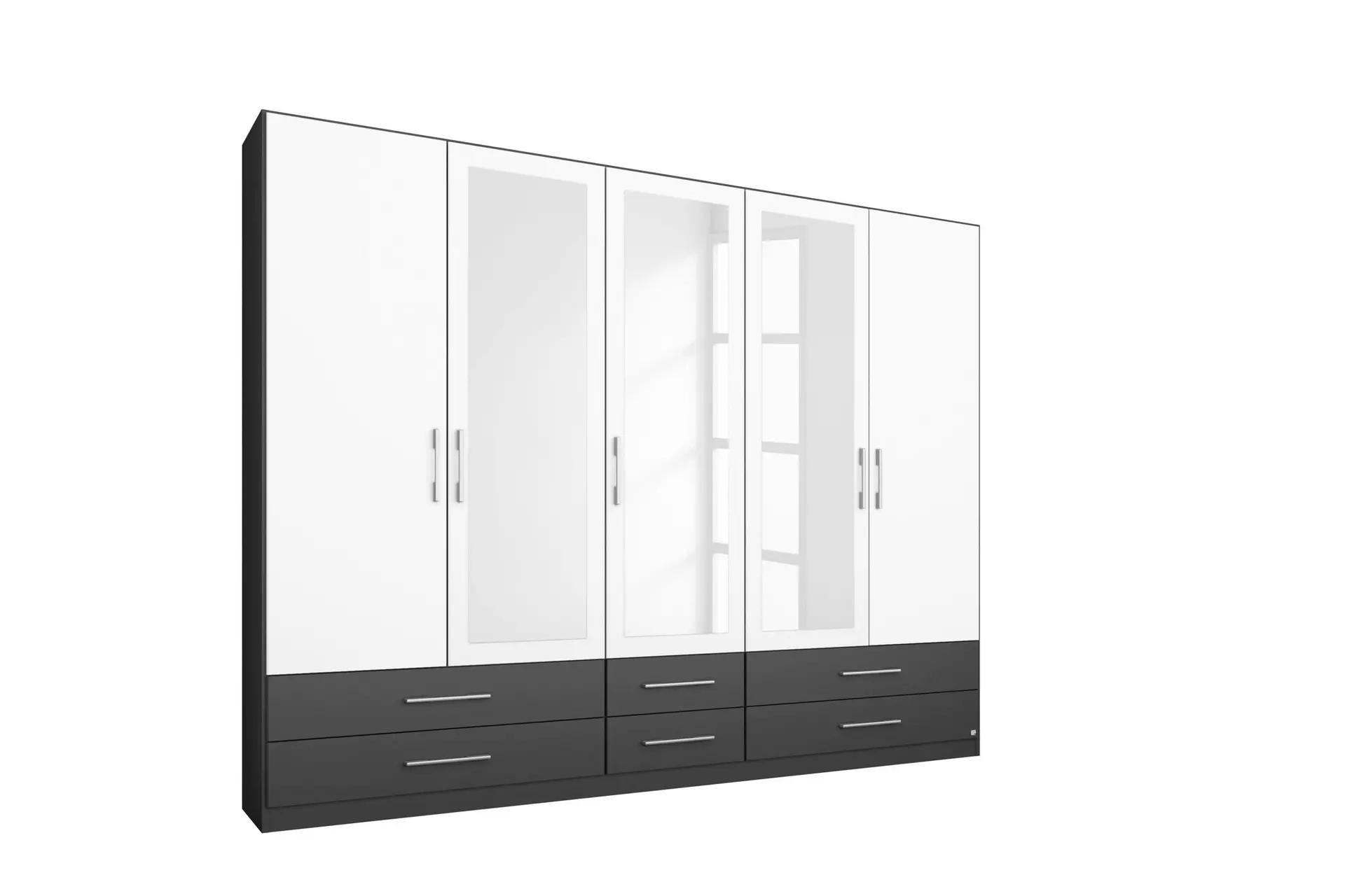 Drehtürenschrank cm Möbel rauch 54 210 226 ca. BLUE Inhofer weiß x | x